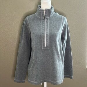 Tommy Bahama Gray Half Zip Size Medium